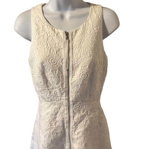 Leifsdottir exposed front zip white dress size 0 - Picture 5 of 7